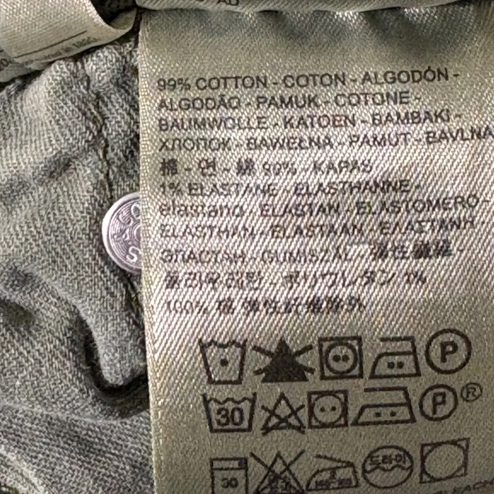 Levis 511 Slim Fit Jeans Mens 31x32 Olive Green Sage Stretch Denim AR813